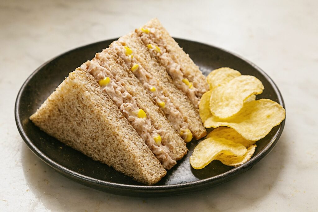Tuna Mayo Sweetcorn Sandwich Recipe