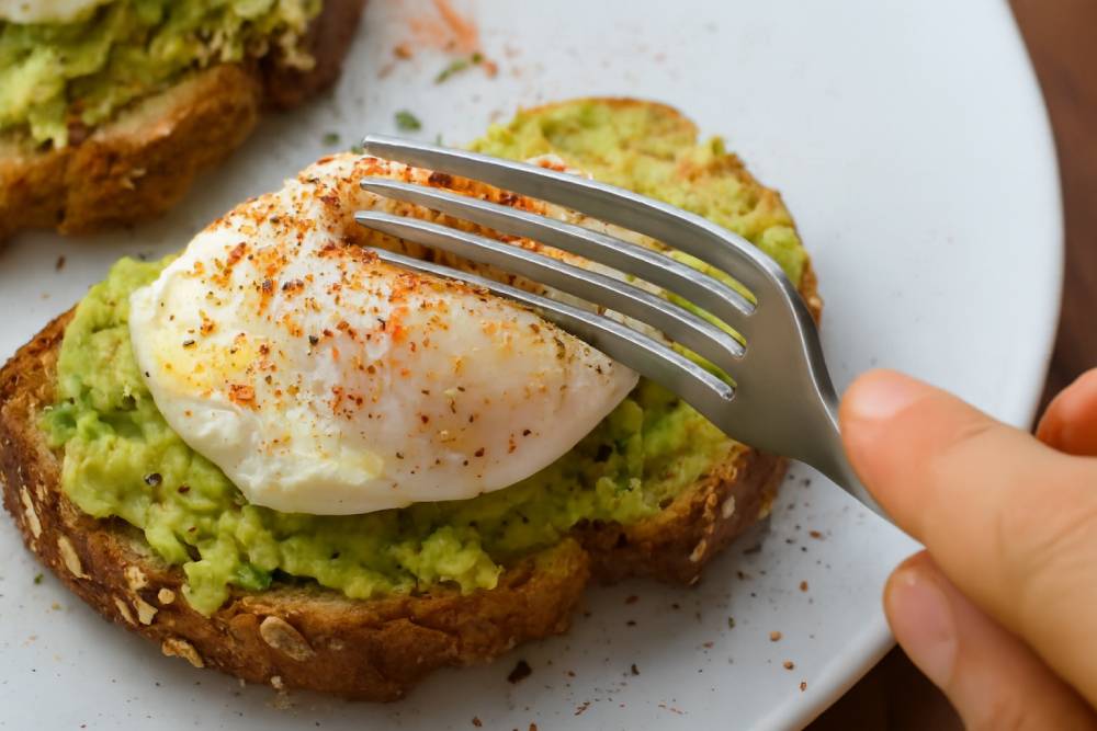 Tasty Avocado Toast with Poached Egg