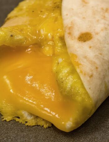 Breakfast Burrito with Eggs & Cheese Cover