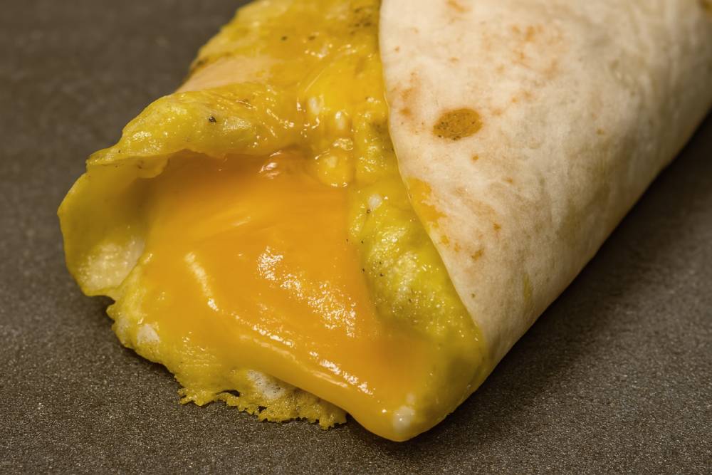 Breakfast Burrito with Eggs & Cheese