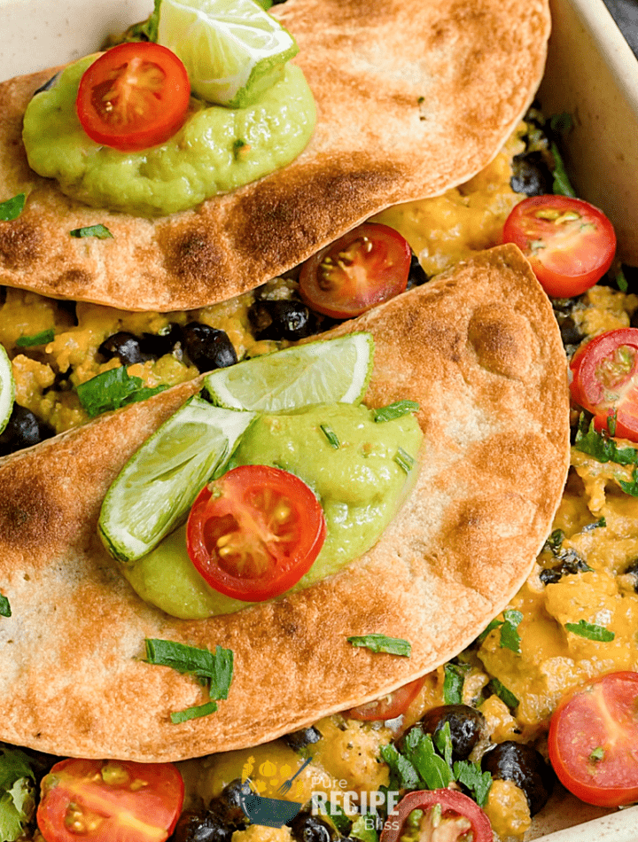Egg & Spinach Breakfast Quesadilla post featured cover