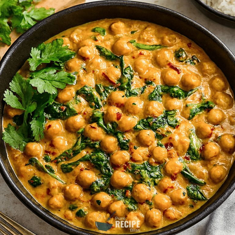 Chickpea and Spinach Curry Recipe (One-Pot Dinner in 25 Minutes)