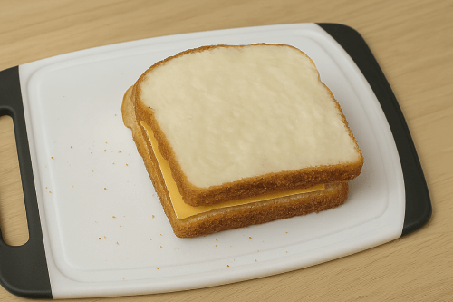 Classic Grilled Cheese Sandwich - Put bread slice on top