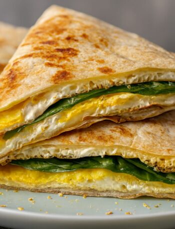 Egg and Spinach Breakfast Quesadilla Post cover