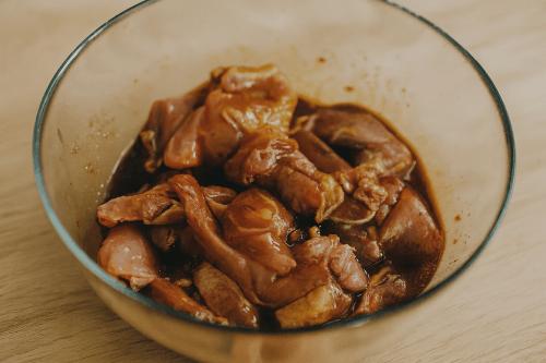 Step 2 - Marinate chicken in the mixture