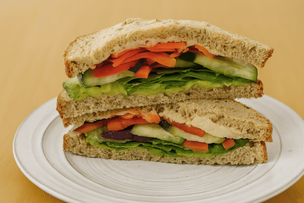 Veggie Hummus Sandwich