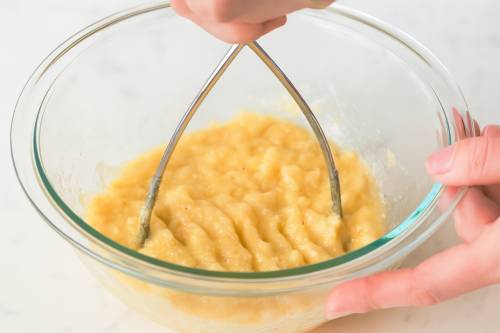 Step 3 - Mash the bananas