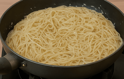 One-Pot Creamy Garlic Pasta - Cook the pasta