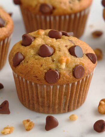 Chocolate chips banana muffins cover picture