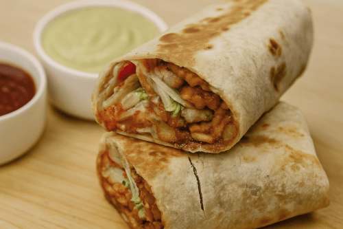 Spicy Chicken Wrap - ready to serve