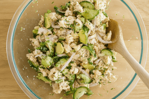 Tuna Salad with Avocado Recipe - Mix the salad