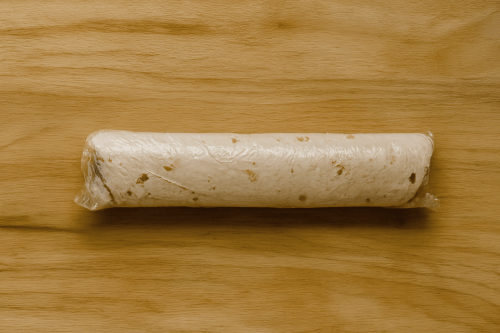Step 3 - Roll and wrap the tortilla