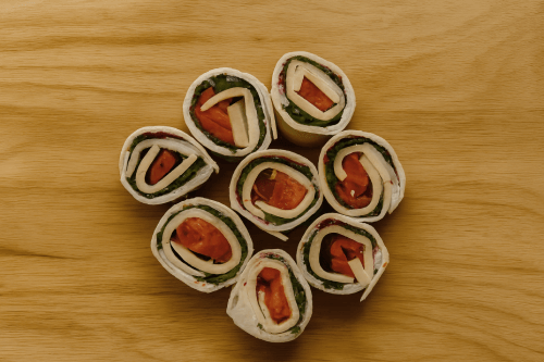 Step 4 - Serve the Turkey Cheese roll up