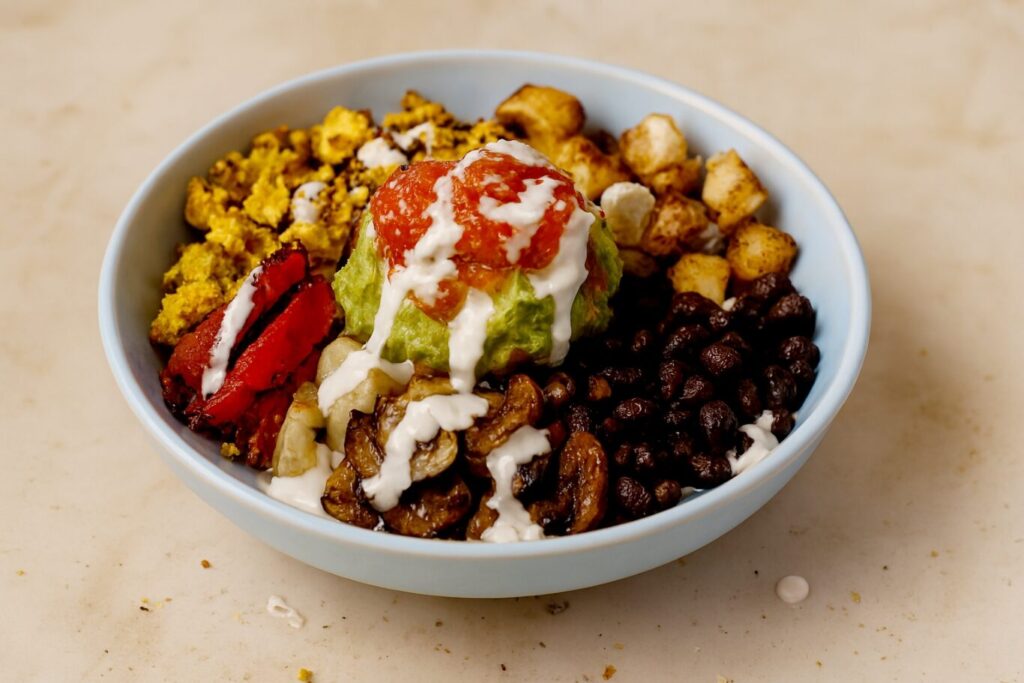Veggies Breakfast Burrito Bowl