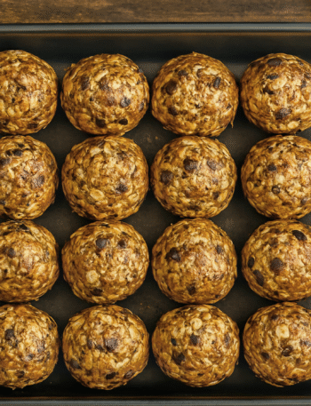 Oatmeal energy bites served in a box