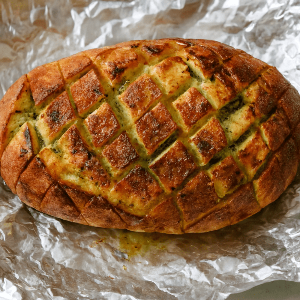 Cheese and Garlic Crack Bread