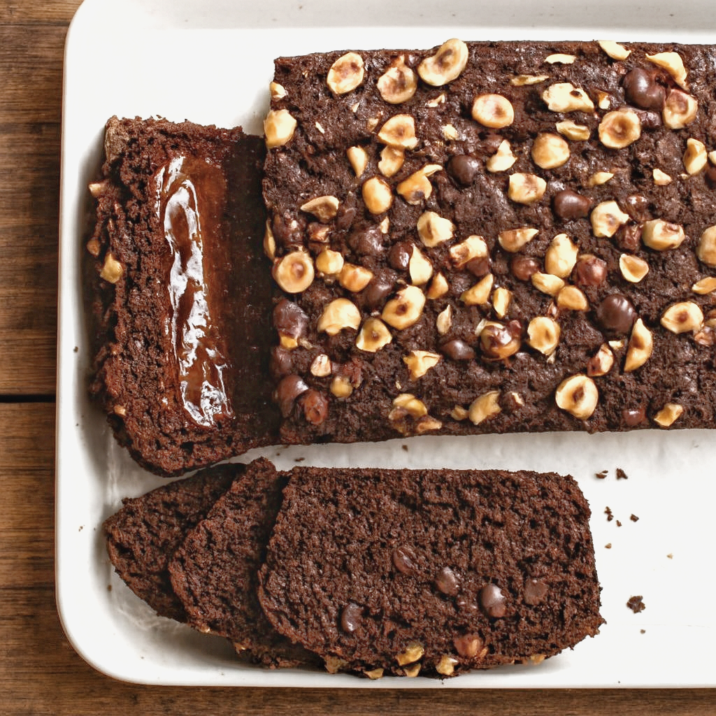 Chocolate-Hazelnut Banana Bread