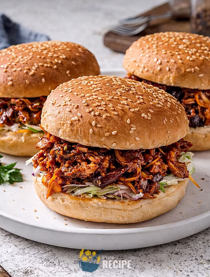 BBQ Pulled Jackfruit Sandwich recipe post featured image