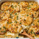 Sheet Pan Scalloped Potatoes recipe post featured image