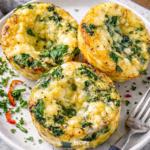 Spinach Feta Egg Muffins recipe post featured cover
