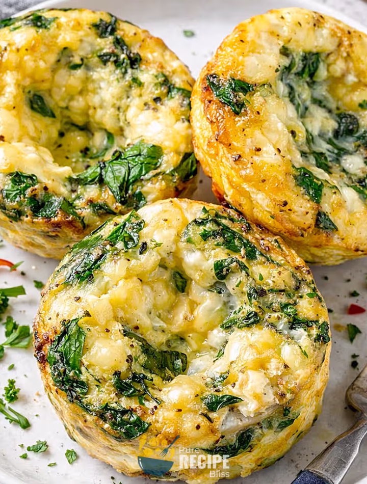 Spinach Feta Egg Muffins recipe post featured cover