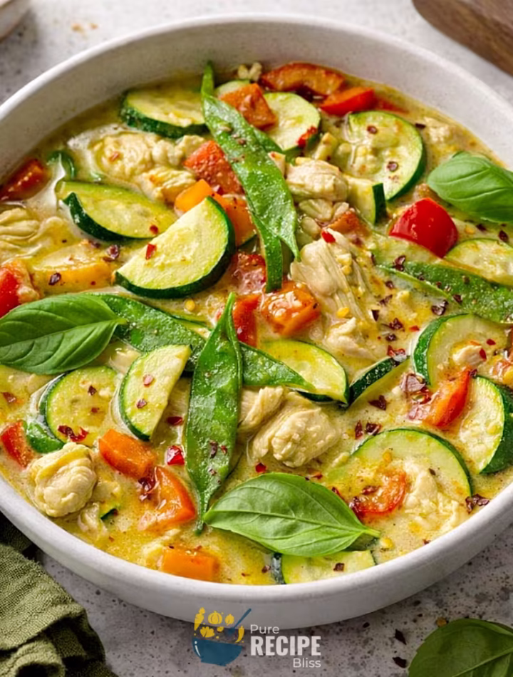Thai Green Curry Chicken recipe post featured cover