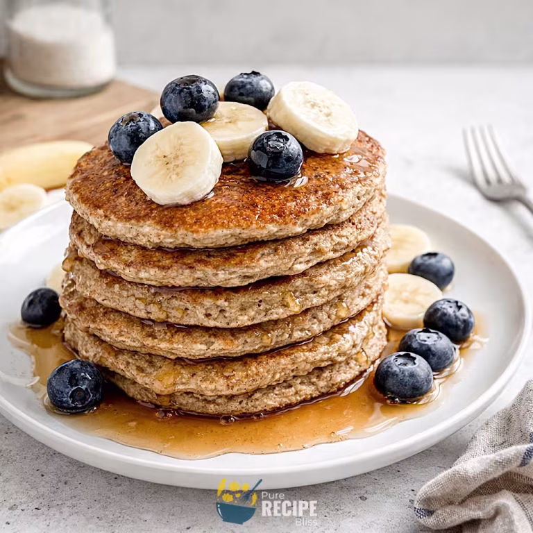 Featured post image for Banana Oatmeal Pancakes