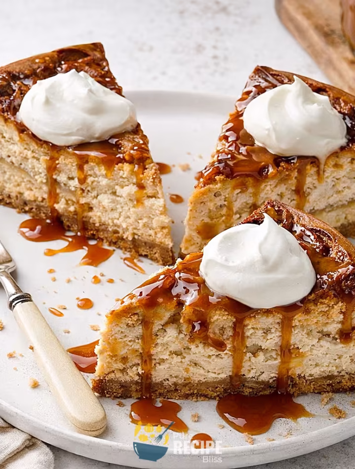 Caramel Apple Cheesecake recipe post featured image