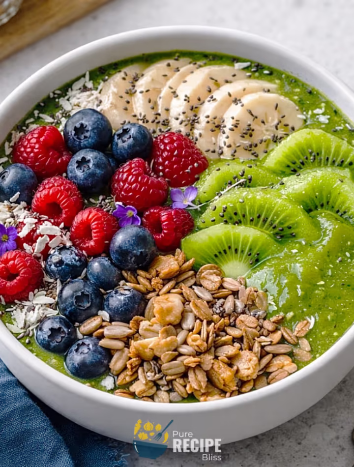 Green Smoothie Bowl recipe post featured image