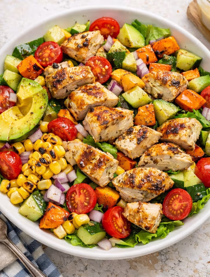Featured post cover for Grilled Chicken Salad with Honey Mustard Dressing