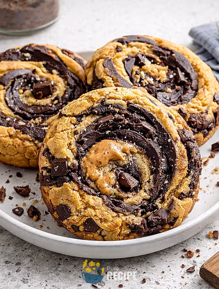 Featured post image for Peanut Butter Brownie Swirl Cookies
