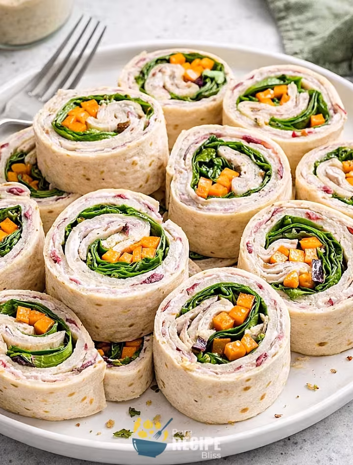 Featured post image for Turkey Cheese Roll Ups with Cranberry Salsa