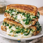 Featured post image for Vegan Spinach Pesto Grilled Cheese