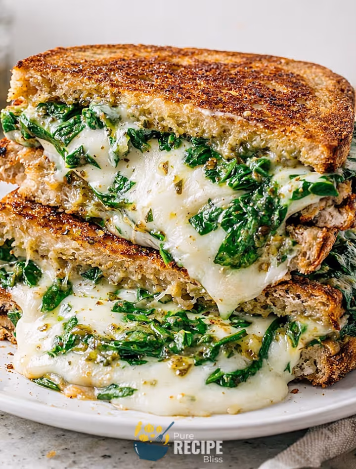 Featured post image for Vegan Spinach Pesto Grilled Cheese