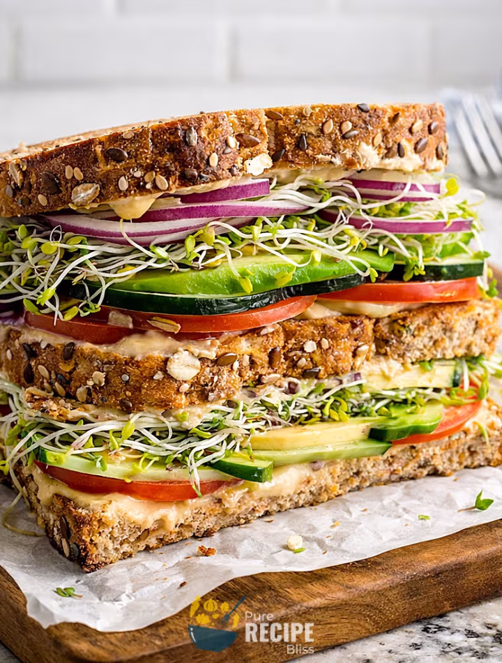 Featured post image for Veggie Hummus Sandwich