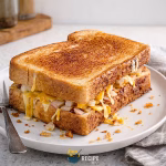 Featured post image for Grilled Cheese Sandwich with Bacon & Triple Cheese
